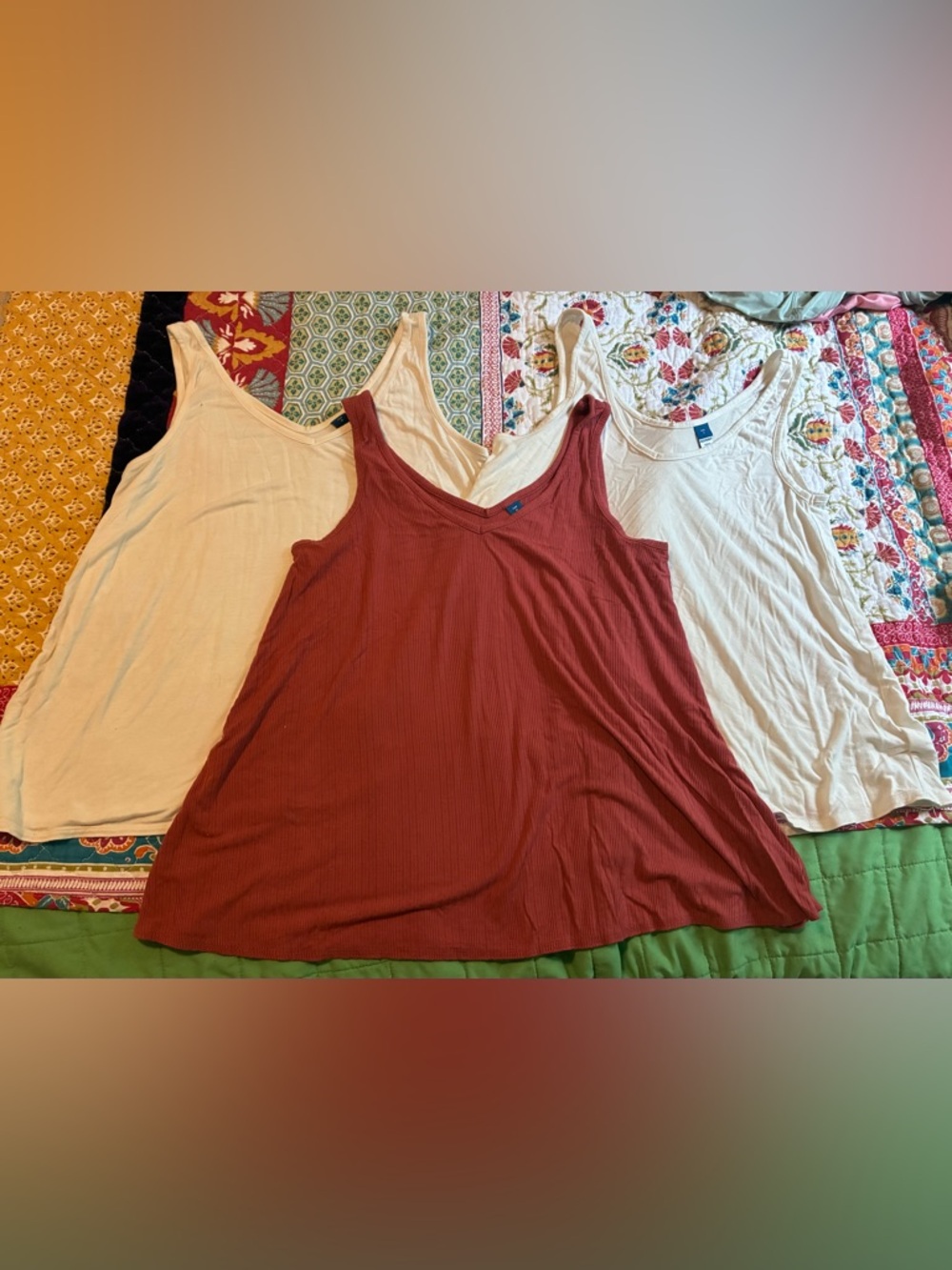 Old Navy Luxe Flowy Tank Top Bundle